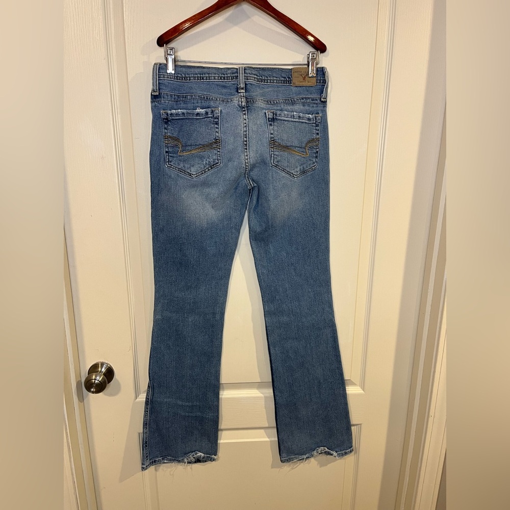 American Eagle Outfitters Light Blue Flare Jeans - Picture 8 of 11